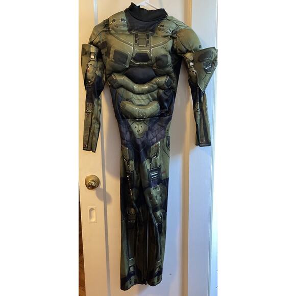 Halo Master Chief Halloween Costume - Size Medium (7-8)—Muscles! Worn Once - Picture 3 of 8